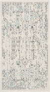 Nourison Ki34 Silver Screen KI343 Ivory/Teal Area Rug Main Image