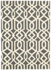 Nourison Linear LIN05 Grey Ivory Area Rug 5' X 7'