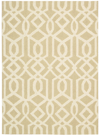 Nourison Linear LIN05 Sand Ivory Area Rug 5' X 7'