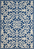 Nourison Linear LIN19 Navy/Ivory Area Rug 5' X 7'