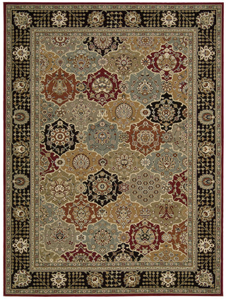 Nourison Persian Crown PC004 Black Area Rug 8' X 11'