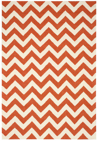 Nourison Portico POR03 Orange Area Rug 5' X 8'