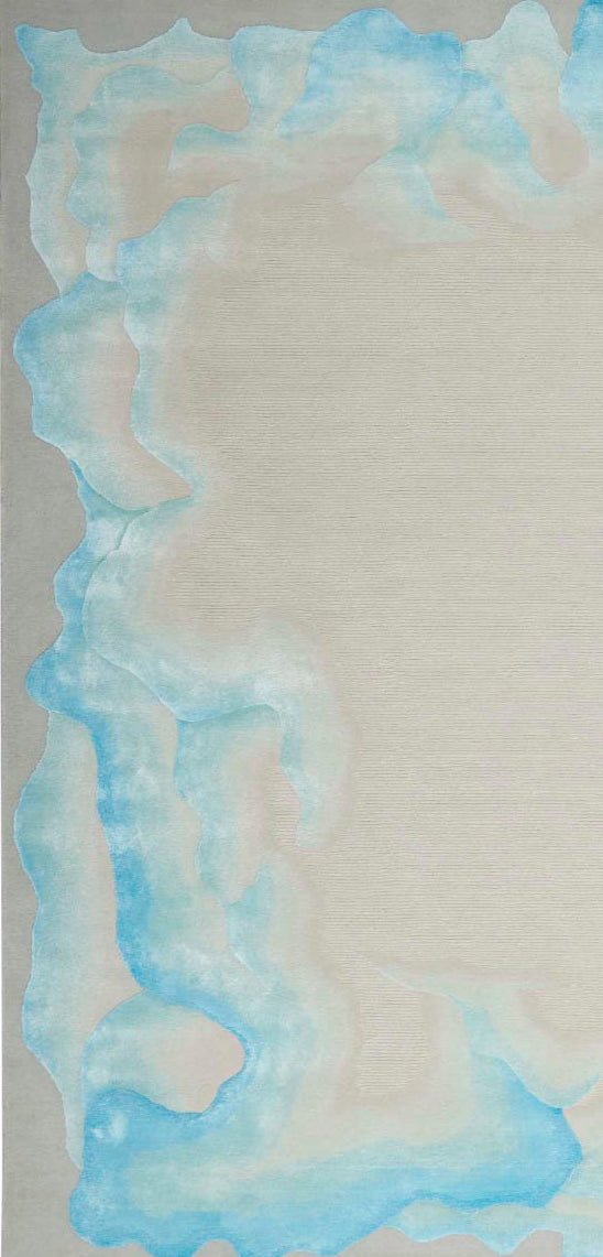 Nourison Prismatic PRS22 Sea Mist Blue Area Rug main image