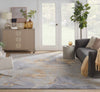 Nourison Prismatic PRS28 Grey/Gold Area Rug Room Image Feature