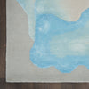 Nourison Prismatic PRS22 Sea Mist Blue Area Rug Detail Image