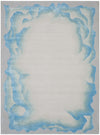 Nourison Prismatic PRS22 Sea Mist Blue Area Rug Main Image