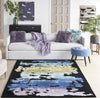 Nourison Prismatic PRS23 Black/Multi Area Rug Room Image Feature