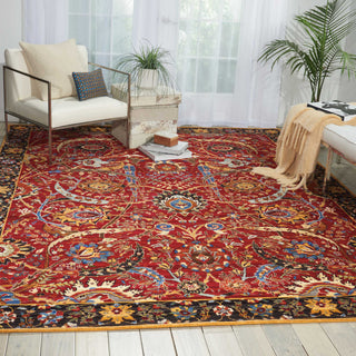 Nourison Rhapsody RH015 Red Area Rug