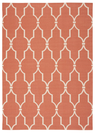 Nourison Home and Garden RS087 Orange Area Rug 6' X 8'