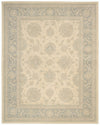 Nourison Royal Serenity SER01 Hyde Park Ivory Blue Area Rug 8' X 10'