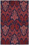 Nourison Siam SIA04 Navy Red Area Rug 5' X 8'