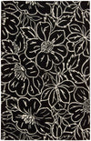 Nourison Skyland SKY04 Black Ivory Area Rug 6' X 8'