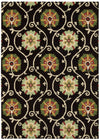 Nourison Suzani SUZ03 Black Area Rug 6' X 8'