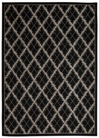 Nourison Tranquility TNQ01 Black Area Rug 6' X 8'