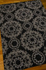 Nourison Tranquility TNQ03 Black Area Rug 6' X 8' Floor Shot