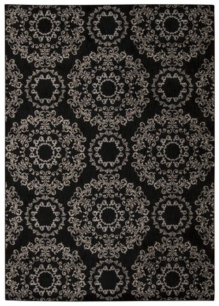 Nourison Tranquility TNQ03 Black Area Rug 6' X 8'