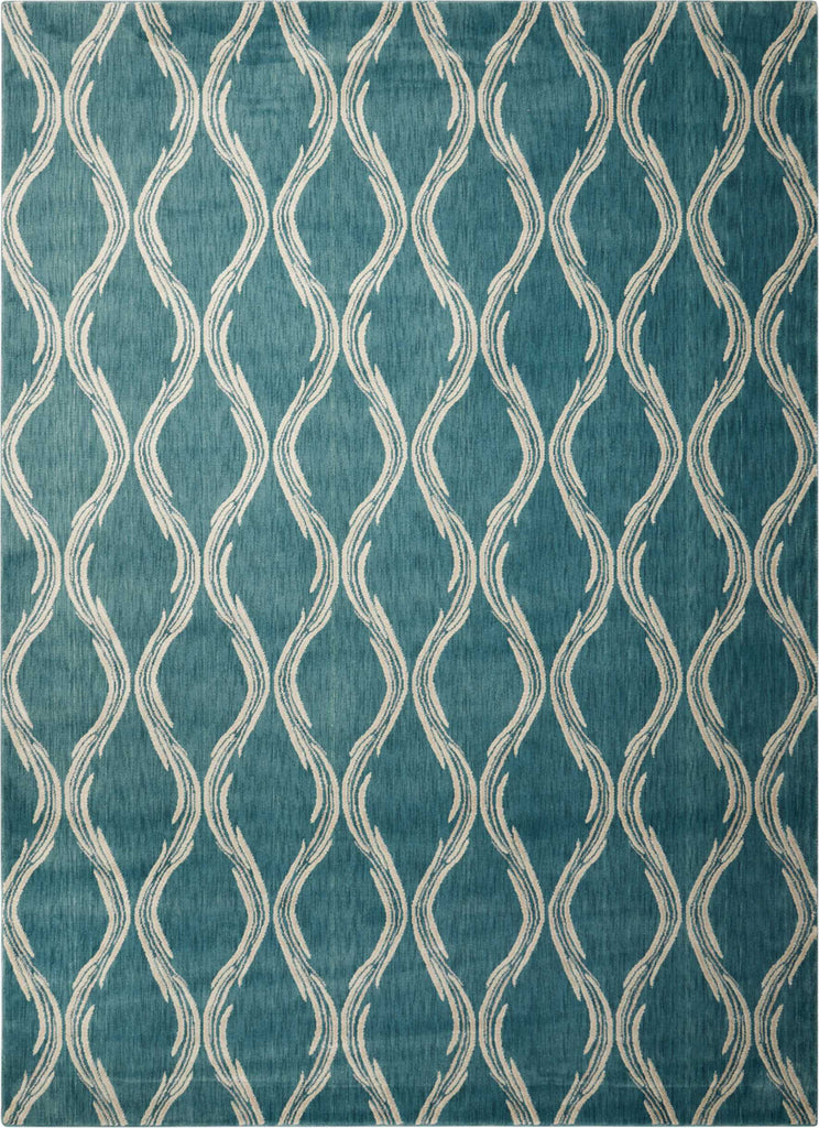 Nourison Tranquility TNQ02 Aqua Area Rug main image