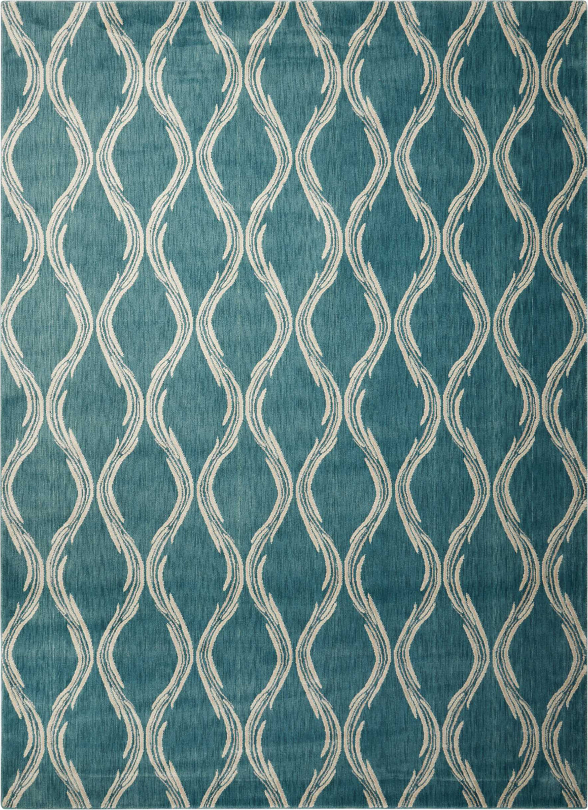 Nourison Tranquility TNQ02 Aqua Area Rug main image