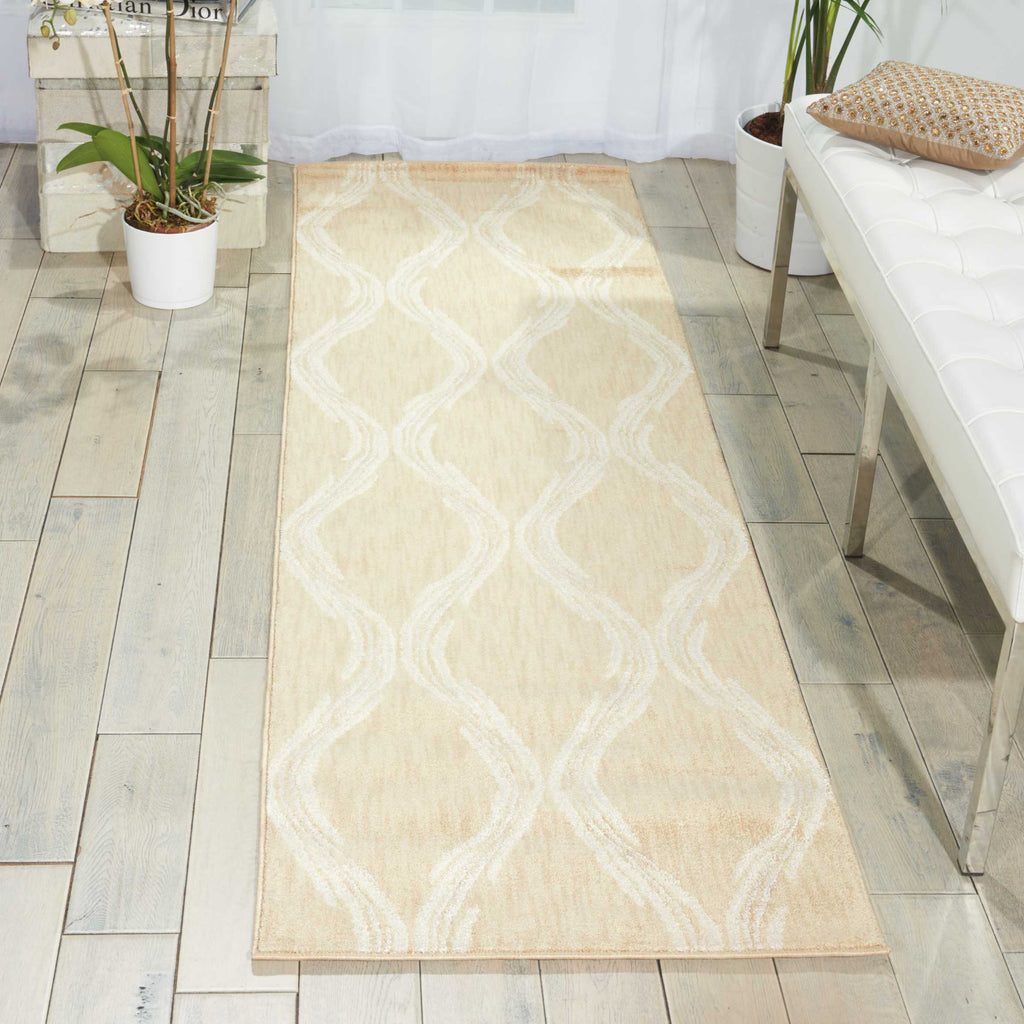 Nourison Tranquility TNQ02 Beige Area Rug Room Image Feature