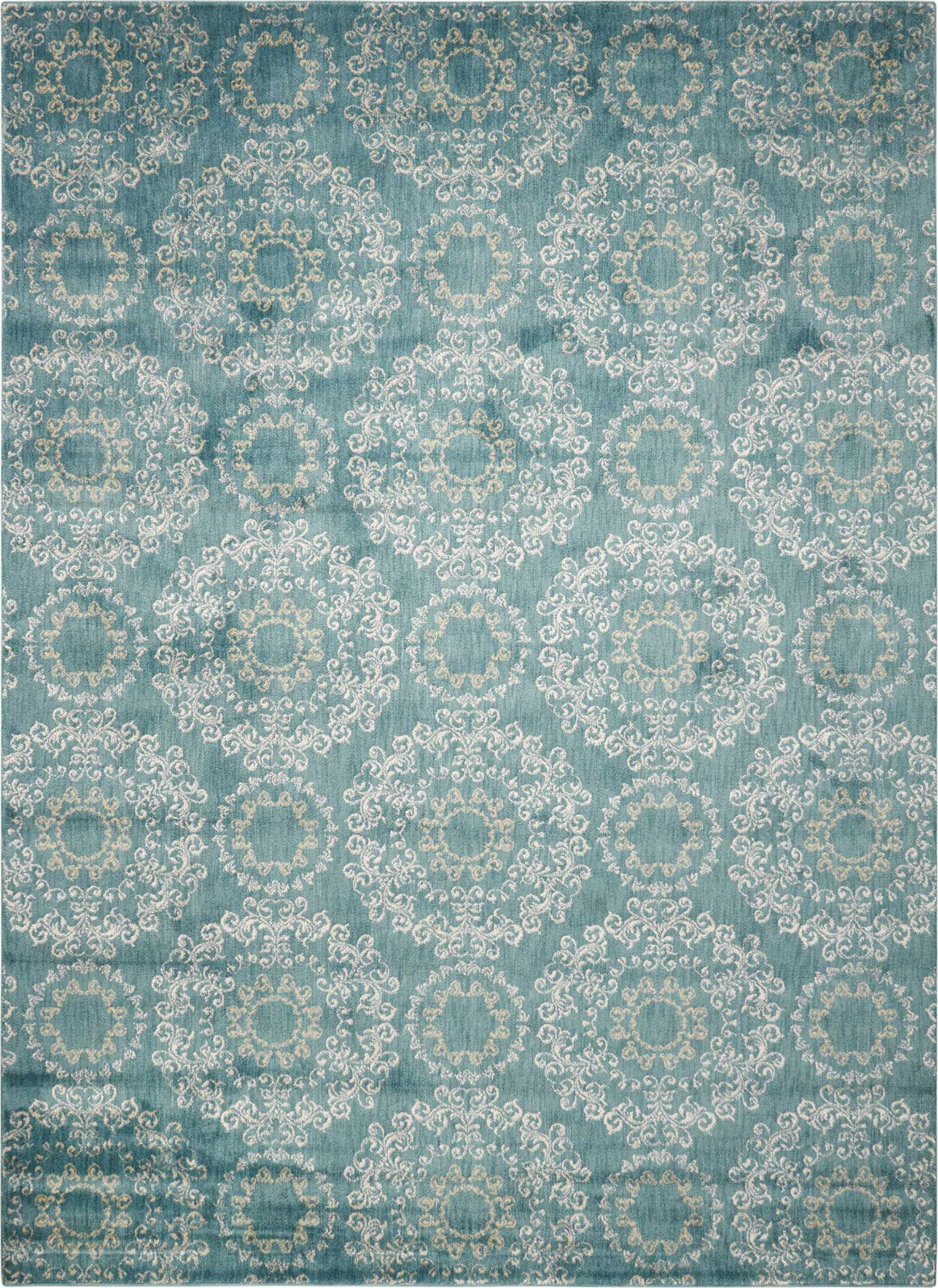 Nourison Tranquility TNQ03 Aqua Area Rug main image