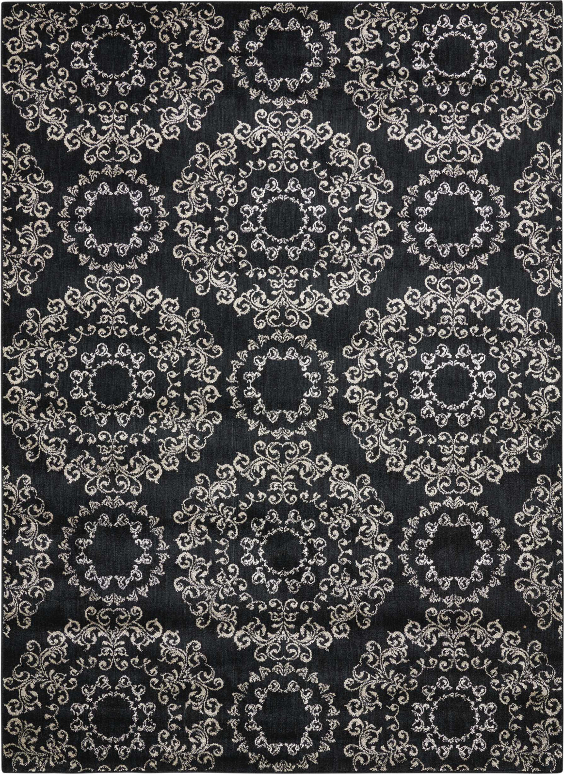 Nourison Tranquility TNQ03 Black Area Rug main image