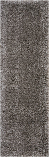 Nourison Ultra Plush Shag ULP01 Charcoal Area Rug 2' X 8'