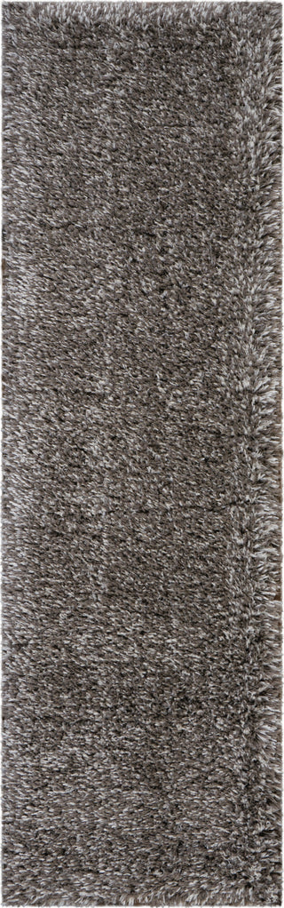 Nourison Ultra Plush Shag ULP01 Charcoal Area Rug 2' X 8'