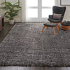 Nourison Ultra Plush Shag ULP01 Charcoal Area Rug 9' X 12'