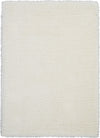 Nourison Ultra Plush Shag ULP01 Ivory Area Rug 4' X 6'