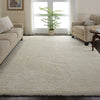 Nourison Ultra Plush Shag ULP01 Ivory Area Rug 9' X 12'