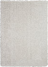 Nourison Ultra Plush Shag ULP01 Light Grey Area Rug 4' X 6'