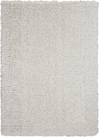 Nourison Ultra Plush Shag ULP01 Light Grey Area Rug 4' X 6'