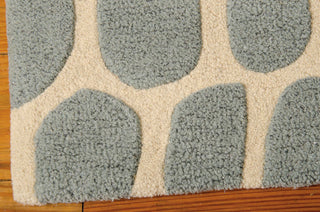 Nourison Zambiana MA403 Aqua Area Rug by Michael Amini