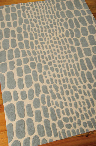 Nourison Zambiana MA403 Aqua Area Rug by Michael Amini