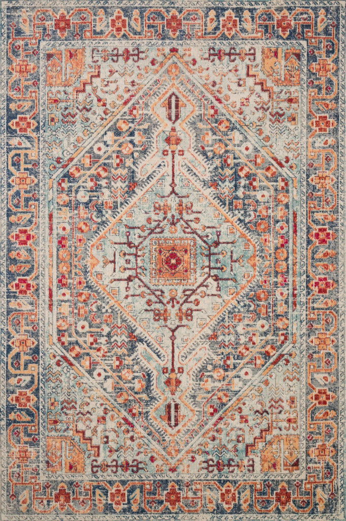 Loloi II Nour NU-03 Blue/Fiesta Area Rug main image
