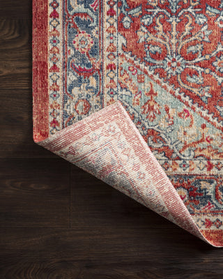 Loloi II Nour NU-05 Red/Navy Area Rug Main Image
