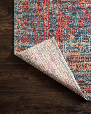 Loloi II Nour NU-05 Red/Navy Area Rug Lifestyle Image Feature