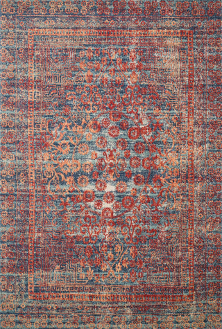 Loloi II Nour NU-05 Red/Navy Area Rug Main Image