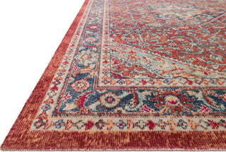 Loloi II Nour NU-06 Ocean/Fire Area Rug Round Image