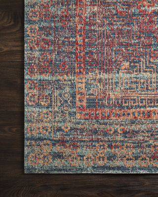 Loloi II Nour NU-06 Ocean/Fire Area Rug Lifestyle Image Feature