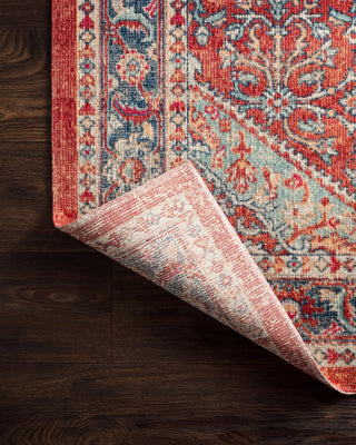 Loloi II Nour NU-06 Ocean/Fire Area Rug Lifestyle Image Feature