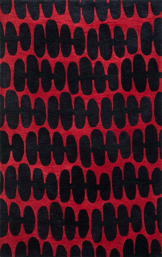 Loloi Nova NV-05 Red / Black Area Rug Main
