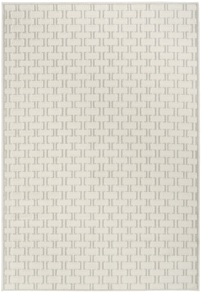 Nourison Nordic NRC01 Ivory Grey Area Rug main image