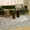 Nourison Nordic NRC02 Ivory Grey Area Rug Corner Image