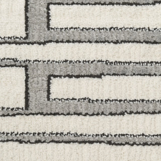 Nourison Nordic NRC02 Ivory Grey Area Rug Corner Image