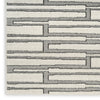 Nourison Nordic NRC02 Ivory Grey Area Rug Corner Image