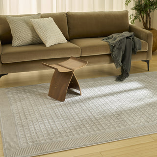 Nourison Nordic NRC03 Beige Area Rug Corner Image