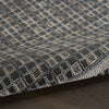 Nourison Nordic NRC03 Black Taupe Area Rug Backing Image