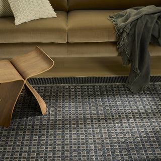 Nourison Nordic NRC03 Black Taupe Area Rug Backing Image
