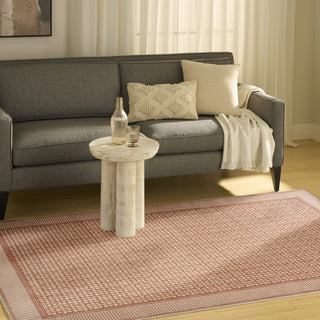 Nourison Nordic NRC03 Brick Ivory Area Rug Corner Image